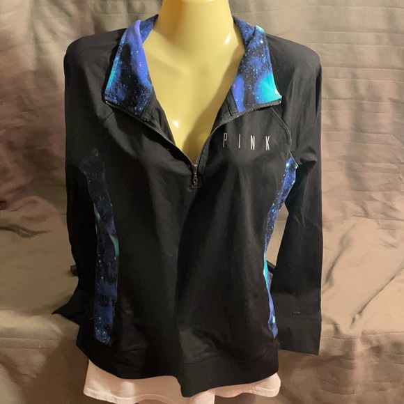 Victoria Secret PINK Galaxy Quarter Zip Up - Picture 2 of 4